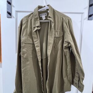 Duluth Trading Co Men's Khaki Shirt Jacket